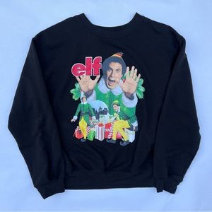 Womens The Movie elf Christmas crew neck sweatshirt size medium 7-9